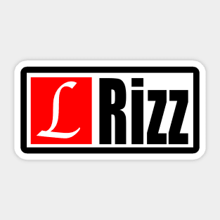 L Rizz Sticker